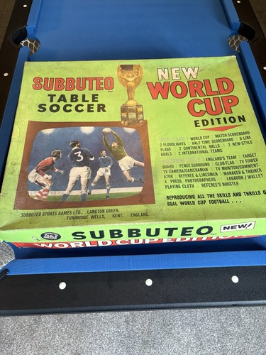 Vintage subbuteo table soccer - table,