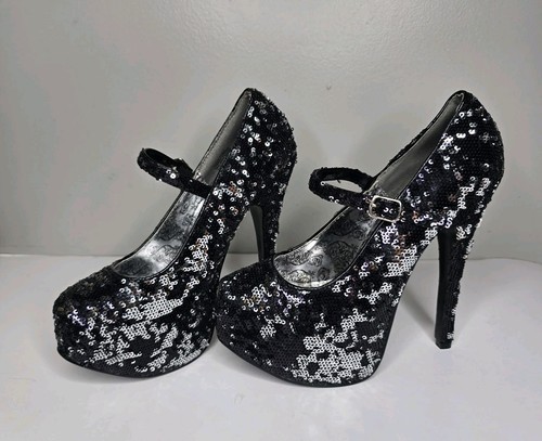 Pleaser bordello black silver - pleaser,
