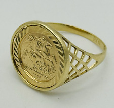 Genuine Mens 9ct Yellow Gold