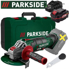 Parkside 20V Ø125mm Cordless Angle Grinder - With 4Ah Battery & Charger