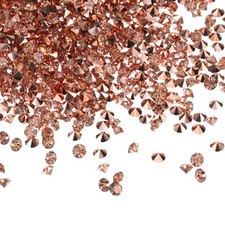 14000Pcs Acrylic Wedding Table Diamonds 3mm Crystals Gems Rose Gold