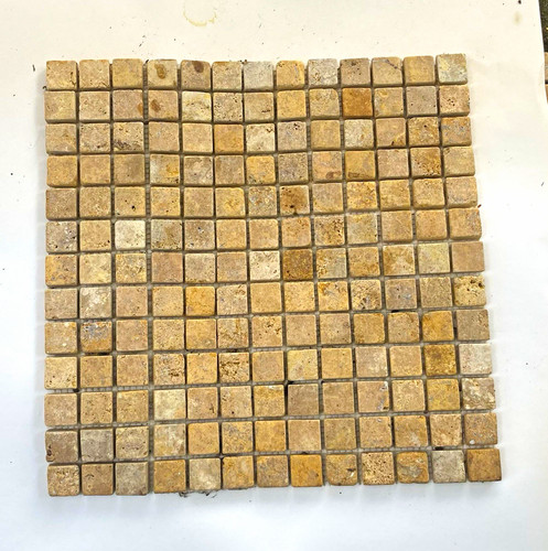 17x travertine mosaic 33cm - 17x,