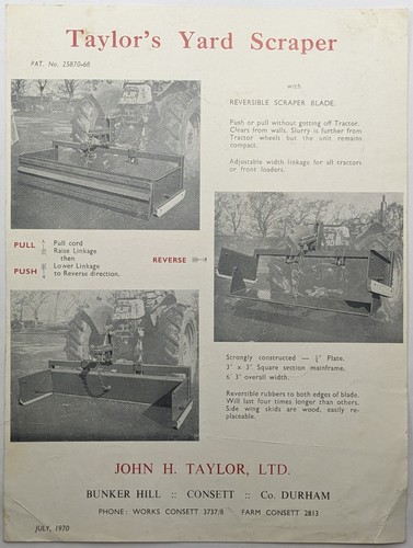 Vintage taylor yard - vintage, scraper