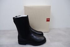 Hogl Womens Leather Boots Size Uk 3 Eu 36 Black Shoes BRAND NEW