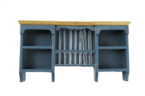 Dolls house blue - house, &