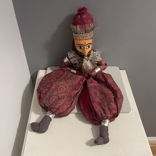 Vintage indian cloth puppet - cloth,