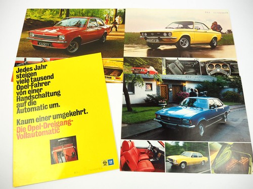 Opel brochures manta rekord - brochures,