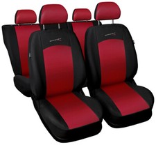 Seat covers fit VAUXHALL CORSA A B C D E  FULL SET  black / red sport line