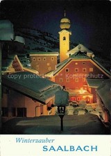 Saalbach-Hinterglemm Pinzgau-Pongau AT Local Motif with Church Night Shot in Wi