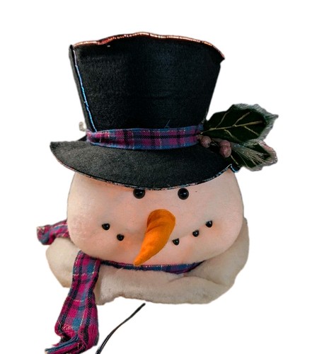 Vintage fibre optic - vintage, snowman