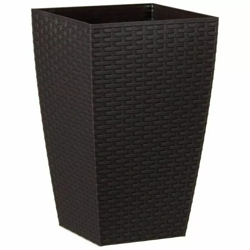 Brown tall square plant - brown,