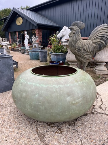 Large copper cauldron - ex,