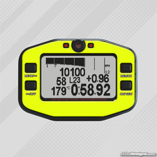FLUORESCENT YELLOW STYLE GEL STICKER FOR MYCHRON 4 - KARTING