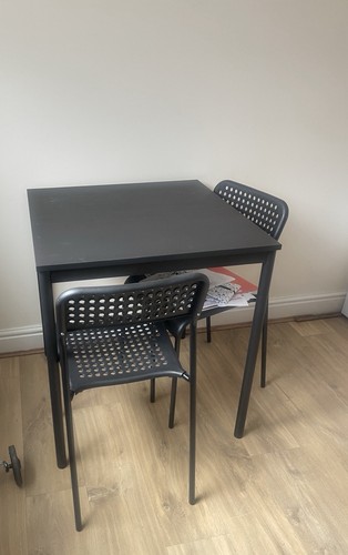 Space saving black dining - space-saving,