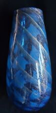 Large blue Murano glass vase