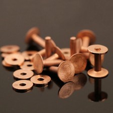 10/50X Copper Rivets Burrs
