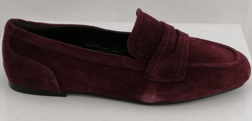 Women flat loafers plum - loafers,