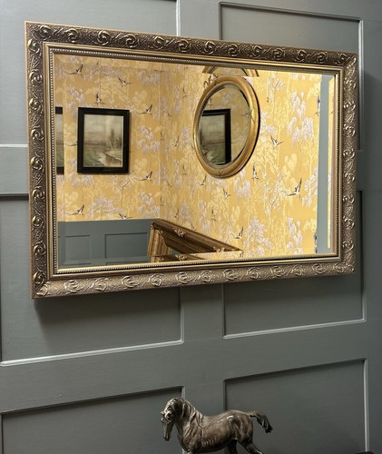 Vintage gilt frame over mantle - gilt,