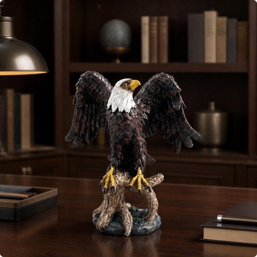 Home office resin eagle - home,