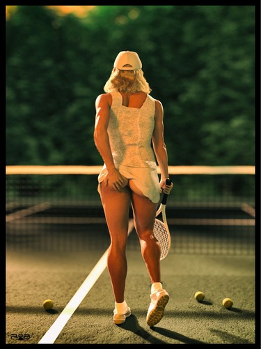 Famous tennis bum scratch - 80's,