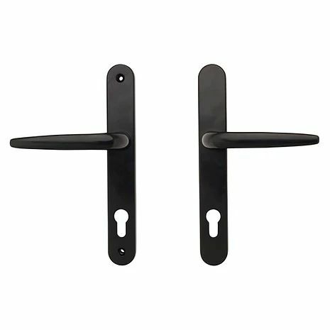 Static caravan black door - static,