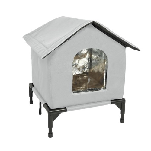Insulated cat house with - cat,