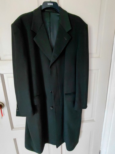 Wool cashmere black coat mens - wool/cashmere,