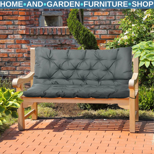 Garden bench cushion seater - 2,