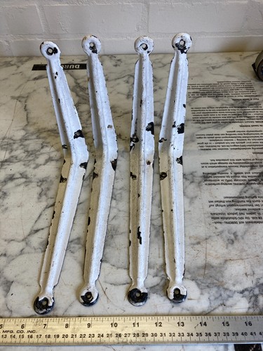 Vintage steel shelf brackets - shelf, x