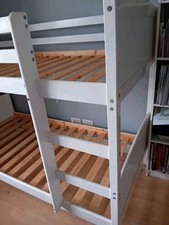 White Wooden Bunk Beds 3ft Single