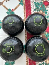 Taylor Lignoid Black Indoor Bowls Set of 4 Size 1