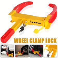 Heavy Duty Car Tyre Wheel Lock Clamp Anti Theft Trailer Caravan Security Locking