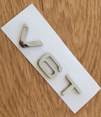 V6t abs chrome lettering - , 3d