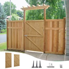 Outdoor Heavy Duty Gate - Wooden Barn Door with Pine Material & Screws