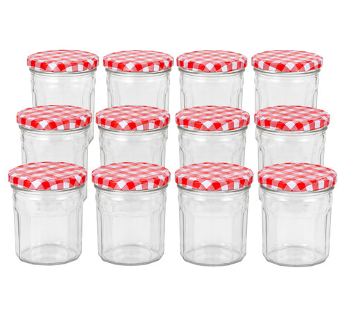 Jam jars glass - jam, wide