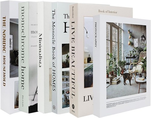 Pack faux books decorative - books,