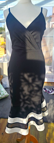 Quiz black white bodycon - &,