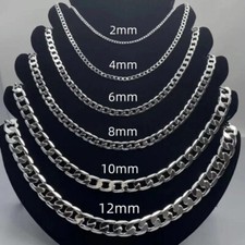 Mens Boys Curb Chain 18"-26"