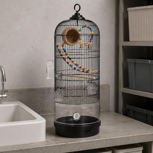 Round bird enclosure - round,