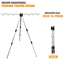Portable Folding Fishing Rods Tripod Stand Rest Tackle for Outdoor Sea Beach UK