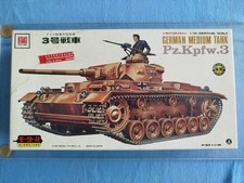 OTAKI 1/35 GERMAN MEDIUM TANK Pz.Kpfw.3 *Motorized* KitNo. OT 4-17-400 Edt.1970
