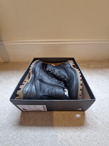 Ecco black leather boots - black,
