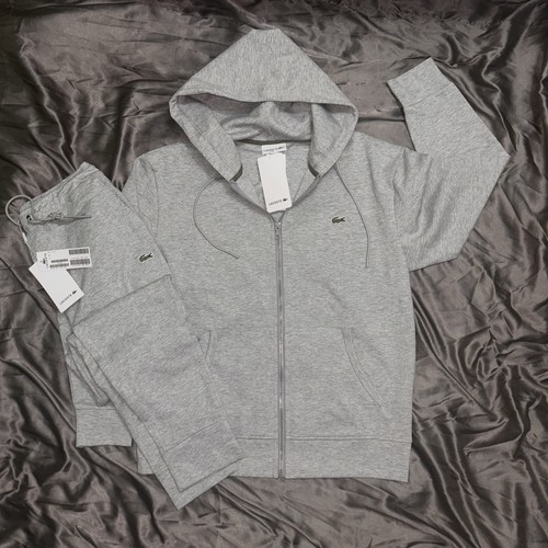 Lacoste grey tracksuit full - tracksuit,