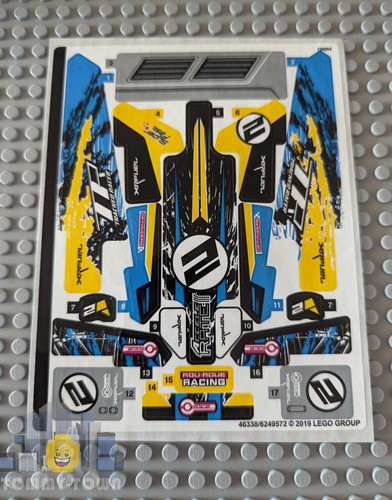 Lego technic sticker sheet - lego,