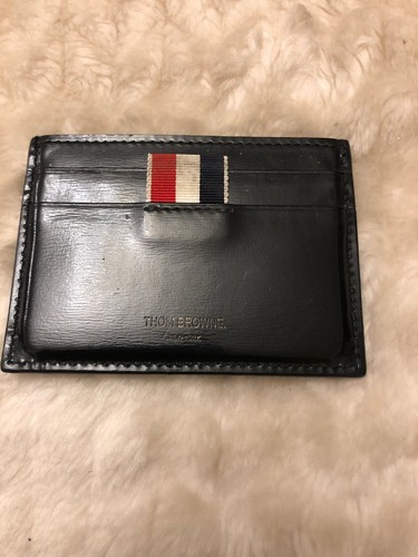 Thom browne card holder - browne, black