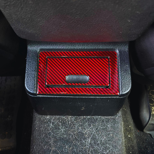 Red carbon fiber rear - fiber,
