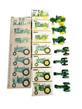 1974 SEVEN JOHN DEERE MINIATURE TOY TRACTORS VINTAGE BOXED COMPLETE SET