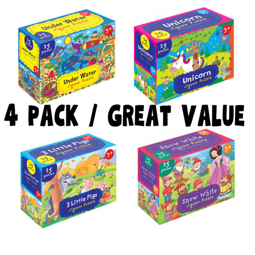 Kids jigsaw puzzles bundle set - puzzles,