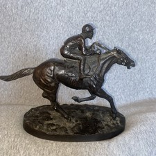 Bronze Horse Racing Sculpture