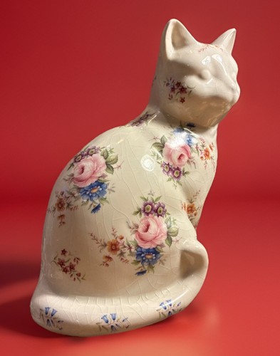 Ironstone staffordshire cat - ironstone,
